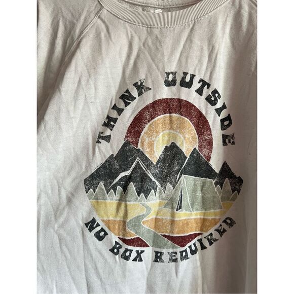 Maurices Think Outside No Box Required White Long Sleeve Top Woman’s Size XL - Picture 3 of 6